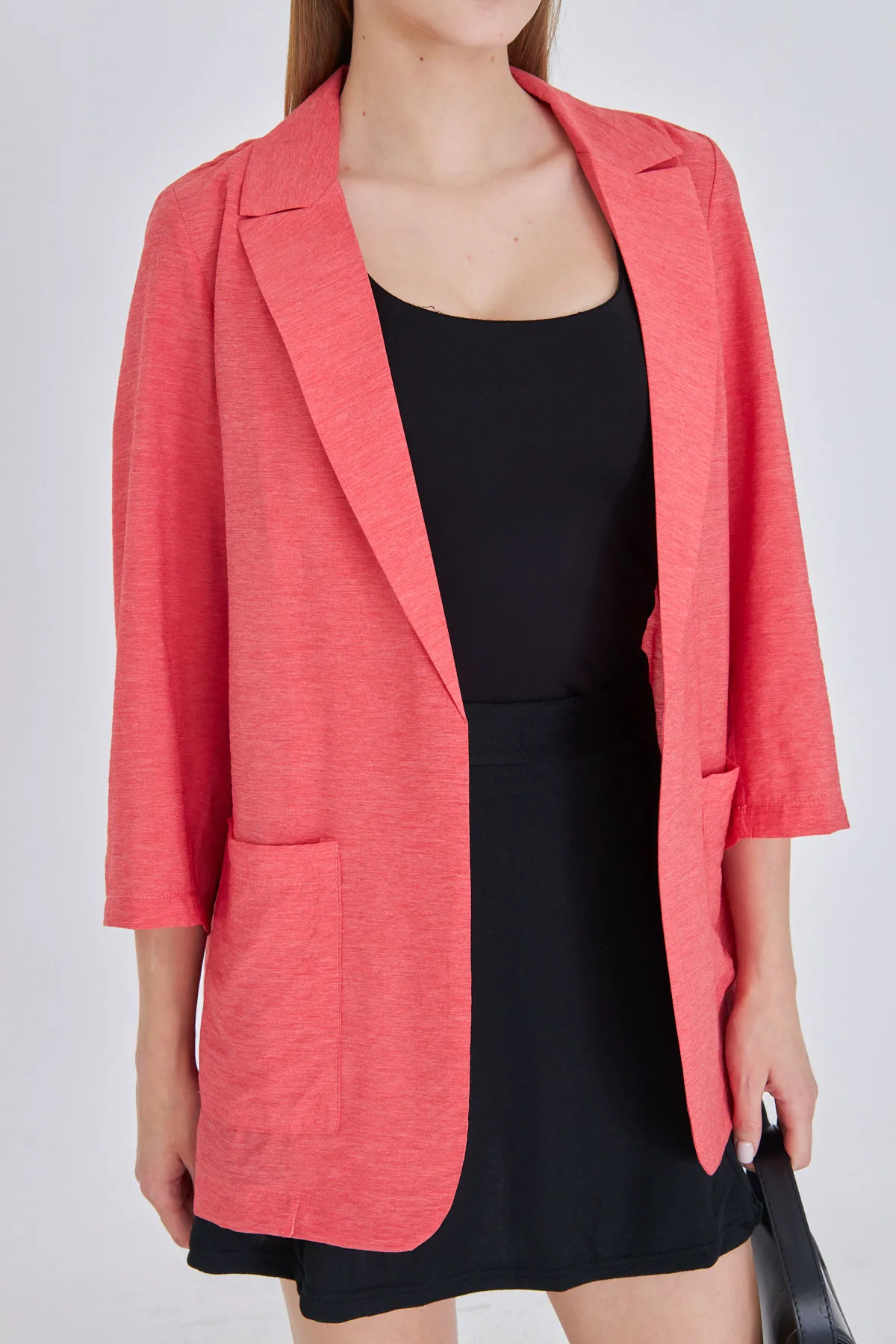 ARM-25Y001064 Pembe Cepli Oversize Ceket